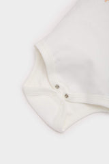 Baby Girl Newborn Crew Neck Printed Rib Short Sleeve Snap Bodysuit