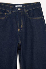 Relax Fit High Waist Straight Leg Jeans