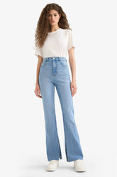 Slim Flare High Waist Straight Leg Jeans
