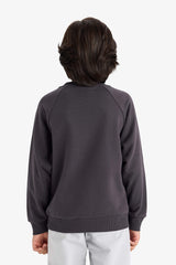 Boys Crew Neck Basic Plain School Sweatshirt