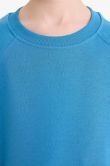Boys Crew Neck Basic Plain School Sweatshirt