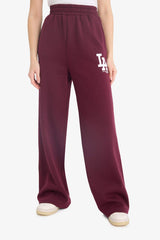 Cool Wide Leg Printed Trousers in Heavy Fabric