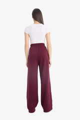 Cool Wide Leg Printed Trousers in Heavy Fabric