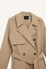 Regular Fit Belted Pocket Trench Coat