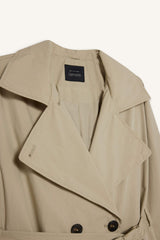 Regular Fit Removable Hooded Belted Trench Coat