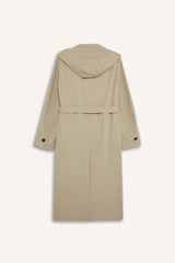 Regular Fit Removable Hooded Belted Trench Coat