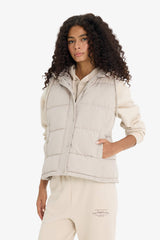 Regular Fit Hooded Zip-Up Puffer Vest