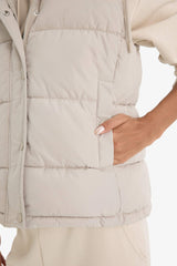 Regular Fit Hooded Zip-Up Puffer Vest