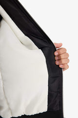 Girls Waterproof College Collar Zippered Bomber Jacket