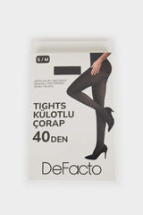Women's Patterned 40 Denye Premium Pantyhose
