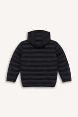 Boys Waterproof Hooded Zippered Puffer Jacket