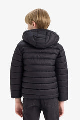 Boys Waterproof Hooded Zippered Puffer Jacket