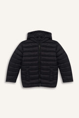 Boys Waterproof Hooded Zippered Puffer Jacket