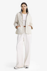 Waterproof Double Sided Regular Fit Quilted Jacket