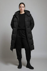 Waterproof Regular Fit Hooded Zip-Up Long Jacket