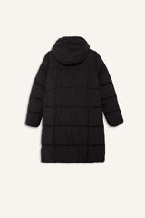 Waterproof Regular Fit Hooded Zip-Up Long Jacket