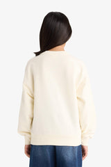 Girls Relax Fit Crew Neck Printed Sweatshirt