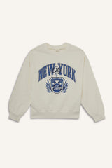 Girls Relax Fit Crew Neck Printed Sweatshirt