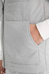 Regular Fit Stand Collar Zippered Pocket Vest