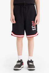 Boys' 2-Piece Set Printed Undershirt and Elastic Waist Shorts