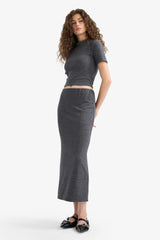 Pencil Skirt High Waist Maxi Knitted Skirt