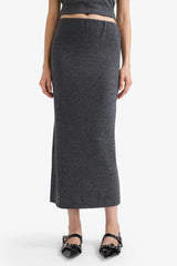 Pencil Skirt High Waist Maxi Knitted Skirt