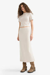 Pencil Skirt High Waist Maxi Knitted Skirt