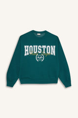 Girl's Relax Fit Crew Neck Printed Sweatshirt