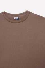 Oversize Loose Fit Crew Neck Modal Sports Sweatshirt