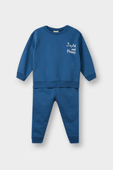 Baby Boy 2-Piece Set Printed Sweatshirt Tracksuit Bottoms