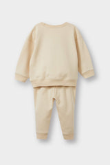 Baby Boy 2-Piece Set Printed Sweatshirt Tracksuit Bottoms