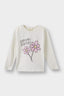 Baby Girl Crew Neck Floral Long Sleeve T-Shirt