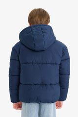 Boys Waterproof Hooded Zippered Puffer Jacket