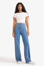 90's Wide Leg High Waist Straight Leg Long Jeans