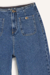 90's Wide Leg High Waist Straight Leg Long Jeans