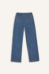 90's Wide Leg High Waist Straight Leg Long Jeans