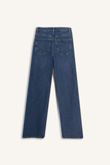 Straight Wide Leg High Waist Long Jeans