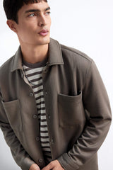 Regular Fit Woven Long Sleeve Shirt