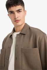 Regular Fit Woven Long Sleeve Shirt