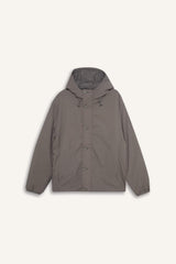 Water-repellent, regular-fit hooded jacket with zipper closure and interior pockets.