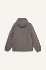 Water-repellent, regular-fit hooded jacket with zipper closure and interior pockets.