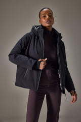 Water-repellent, regular-fit, hooded, zip-up, fleece-lined jacket.