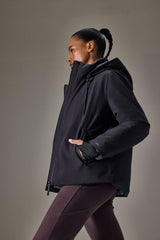 Water-repellent, regular-fit, hooded, zip-up, fleece-lined jacket.