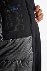 Water-repellent, regular-fit, hooded, zip-up, fleece-lined jacket.