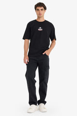 100% Cotton Deadpool Boxy Fit Crew Neck Back Printed Short Sleeve T-Shirt