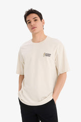 100% Cotton Looney Tunes Boxy Fit Crew Neck Back Printed Short Sleeve T-Shirt