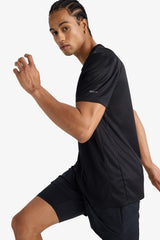 DeFactoFit Slim Fit Slim Cut Crew Neck Quick Drying Breathable Flexible Fabric Printed Sports Short Sleeve T-Shirt