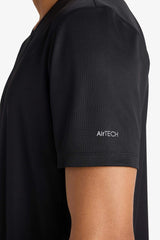 DeFactoFit Slim Fit Slim Cut Crew Neck Quick Drying Breathable Flexible Fabric Printed Sports Short Sleeve T-Shirt