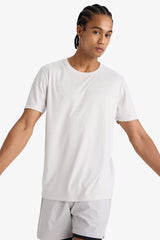 DeFactoFit Slim Fit Slim Cut Crew Neck Quick Drying Breathable Flexible Fabric Printed Sports Short Sleeve T-Shirt