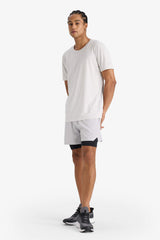 DeFactoFit Slim Fit Slim Cut Crew Neck Quick Drying Breathable Flexible Fabric Printed Sports Short Sleeve T-Shirt